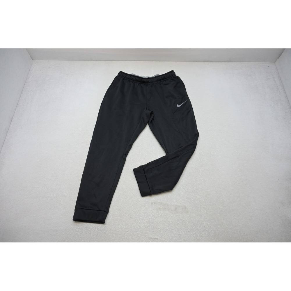 Nike Sweat Pants Men Large Black Therma-FIT Tapered Jogger Training Excellent